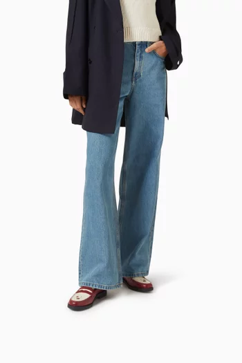 Wilde Cherry Penny Loafers in Leather