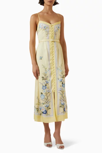 Open-back Dress in Viscose