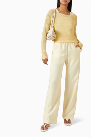 Bateau Open-knit Sweater