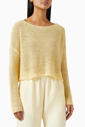 Bateau Open-knit Sweater