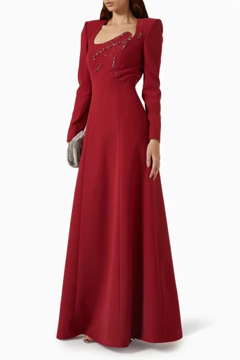 Embellished Maxi Dress