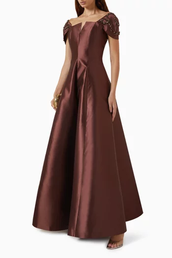 Bead-embellished Gown