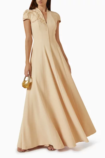 Embellished Panelled Dress