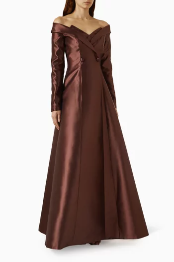 Off-shoulder Gown