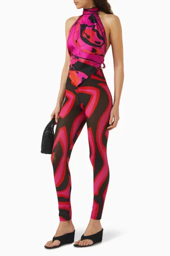 Printed Leggings in Lycra