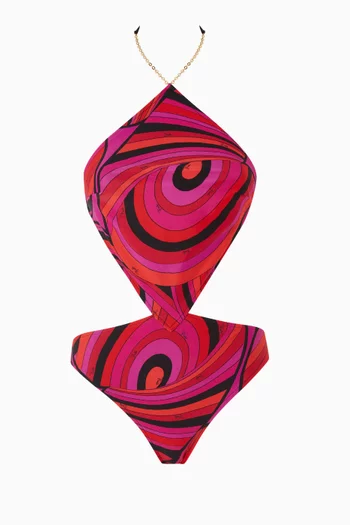 Printed One-piece Swimsuit