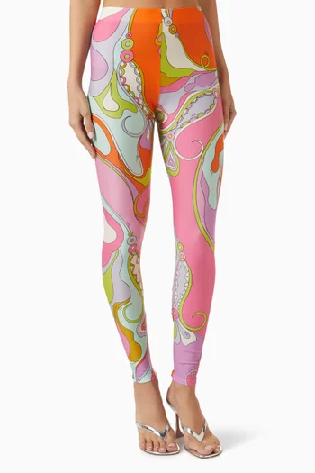Printed Leggings in Lycra