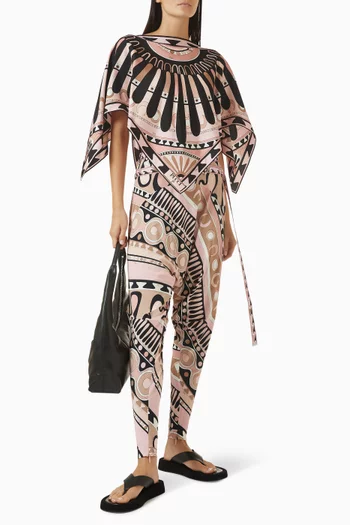 Waist-strap Pants in Viscose Jersey