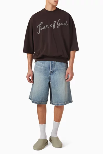 43 Cut-sleeve Sweatshirt in Cotton-terry