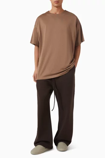 Sunfaded Wide Leg Sweatpants in Cotton Fleece