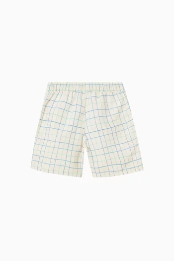 Stripes & Crabs UV Shorts in Recycled Nylon