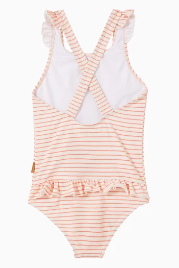 Printed One-piece Swimsuit in Nylon