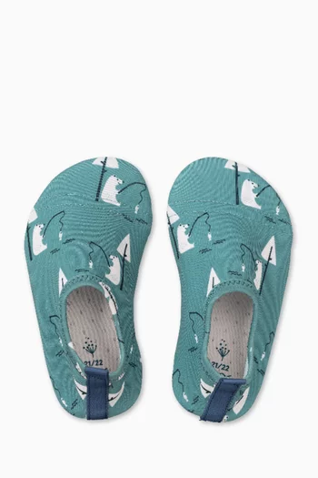 Printed UV Swim Shoes in Recycled Nylon