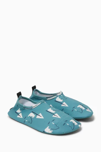 Printed UV Swim Shoes in Recycled Nylon