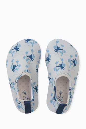 Printed UV Swim Shoes in Recycled Nylon