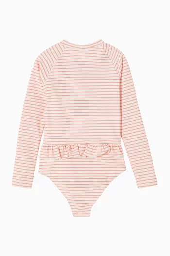 Printed Beach UV T-shirt in Recycled Nylon