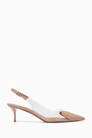 Le Cœur 55 Slingback Sandals in Patent Leather