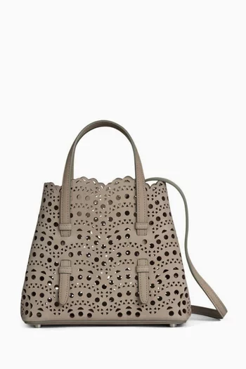 Mina 20 Tote Bag in Perforated Nubuck Leather