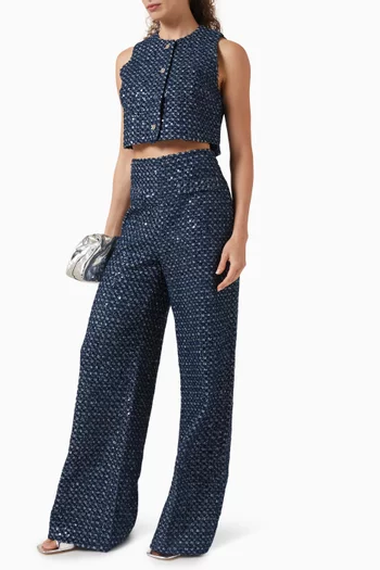Bellamy Sequin-embellished Top in Cotton