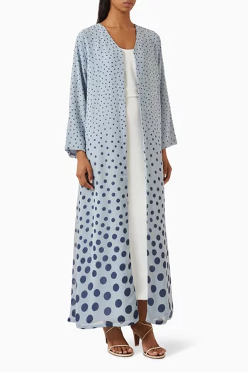 Polka-dot Abaya in Chiffon