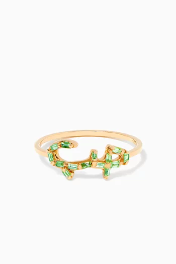Hobb Emerald Ring in 18kt Yellow Gold