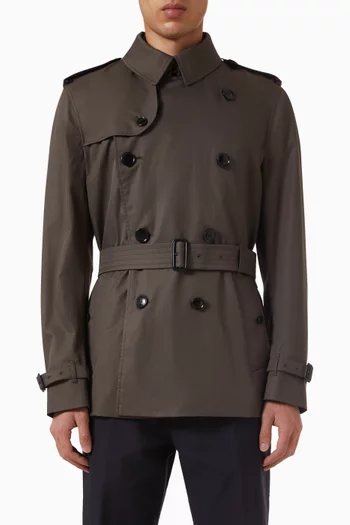 Extra-short Kensington Trench Coat in Gabardine