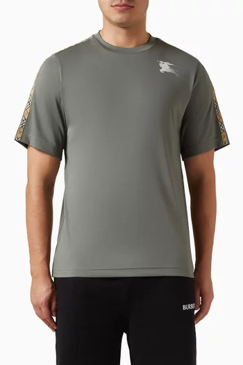 Check Trim Jersey T-shirt