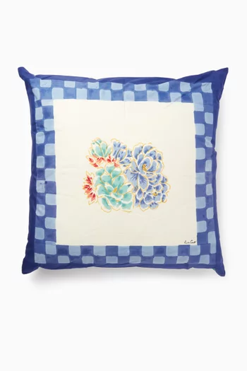 Positano Red Tiles Printed Filled Cushion, 60 x 60cm