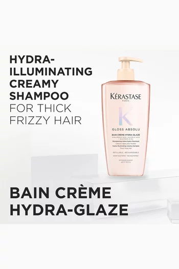 Gloss Absolu Hydra-Glaze Refillable Shampoo for Thick Frizzy Hair, 500ml