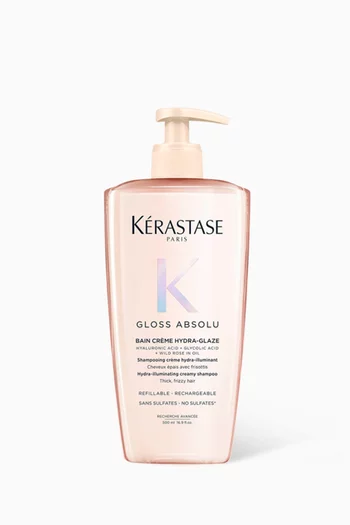 Gloss Absolu Hydra-Glaze Refillable Shampoo for Thick Frizzy Hair, 500ml