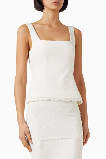 Cove Bodice Top in Silk-blend