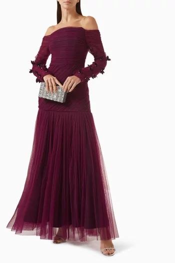 Butterfly Embellished Gown