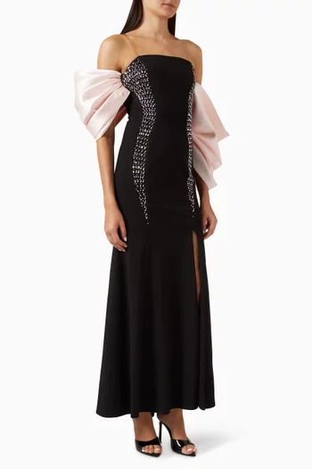 Off-shoulder Maxi Dress