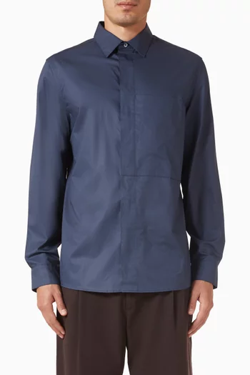 Pocket-detail Shirt in Cotton-poplin