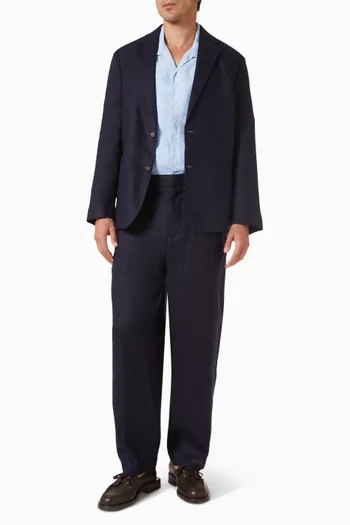 Single-breasted Blazer in Linen