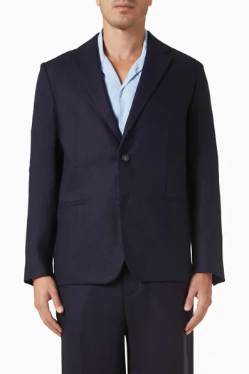 Single-breasted Blazer in Linen