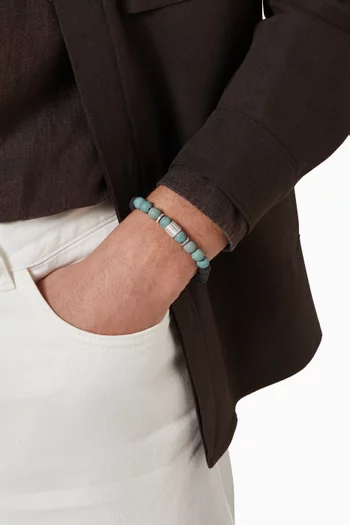 Rigato Lava Beaded Bracelet