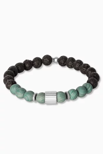 Rigato Lava Beaded Bracelet