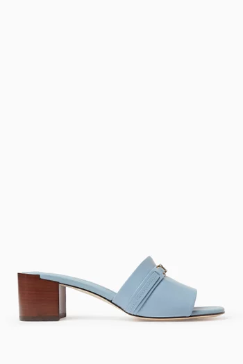 T Timeless Mule Sandals in Leather