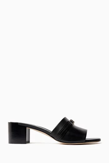 T Timeless Mule Sandals in Leather