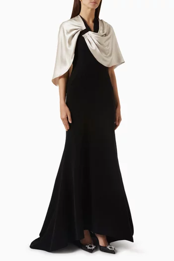 Marai Drape Shawl Dress