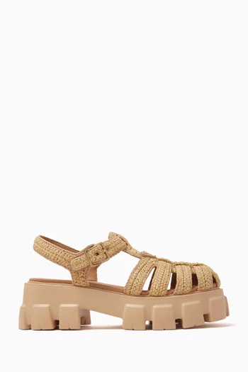 Monolith Cage Sandals in Crochet