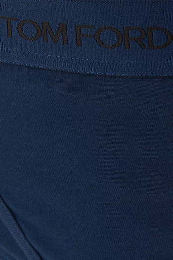 Logo-print Briefs in Cotton