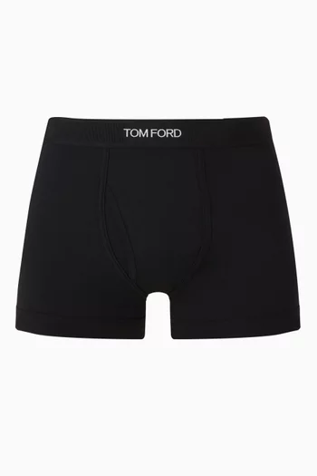 Logo-waistband Boxer Briefs in Cotton-blend