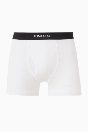 Logo-waistband Boxer Briefs in Cotton-blend