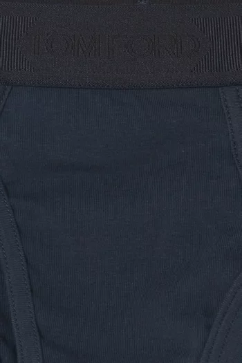 Logo-print Briefs in Cotton