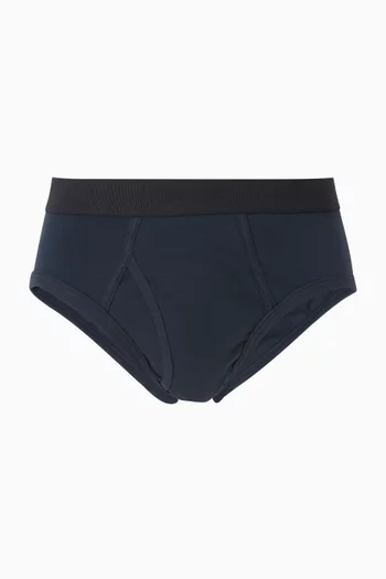 Logo-print Briefs in Cotton