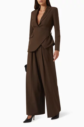 Wide-leg Pants in Gabardine & Flannel