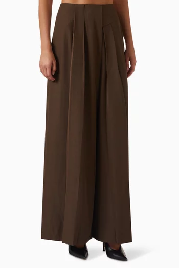 Wide-leg Pants in Gabardine & Flannel