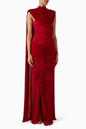 Zahara Cape-style Maxi Dress